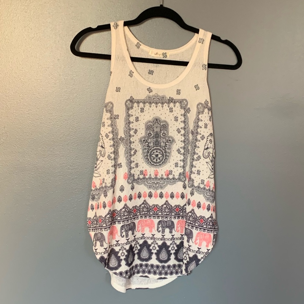Gaze India Tank Cream Size Small